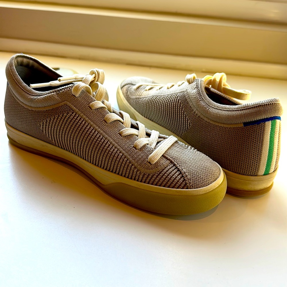 Like new Rothys Lace Up Sneakers | grey | size 7